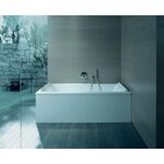 Duravit Rechteck-Badewanne STARCK 2 Rückenschrägen 1900x900mm weiß