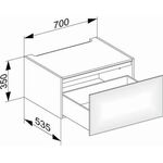 Keuco Unterbauschrank EDITION 11 700x350x535mm ant