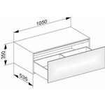 Keuco Sideboard EDITION 11 1050x350x535mm m LED-Innenbel. Ei tab. A