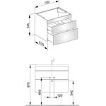 Keuco Waschtischunterbau EDITION 400 700x546x535mm cash
