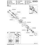 Keuco Thermostat-Brausemischer IXMO_solo UP m Schlauchans. Ros eckig vc
