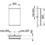 Keuco Spiegelschrank ROYAL MODULAR 2.0 Breite 600mm Höhe 900mm Tiefe 160mm