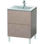 Duravit Waschtischunterbau L-CUBE 620x481x704mm eiche kaschmir