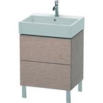 Duravit Waschtischunterbau L-CUBE 582x584x459mm eiche kaschmir