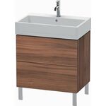 Duravit Waschtischunterbau L-CUBE 582x684x459mm nussbaum natur