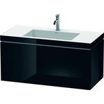 Duravit Waschtischunterbau L-CUBE m WT Vero Air 500x1000x480mm 1 HL sw hgl