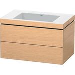 Duravit Waschtischunterbau L-CUBE m WT Vero Air 500x800x480mm o HL Ei geb