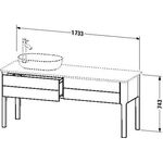 Duravit Waschtischunterbau LUV 743x1388x570mm Be re taupe seidenmatt
