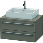 Duravit Konsolenunterschrank X-LARGE 440x800x548mm flannel grey seidenmatt