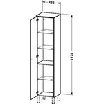Duravit Hochschrank BRIOSO 1770x420x360mm G. Frontfarbe TA re we hg