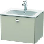 Duravit Waschtischunterbau BRIOSO Griff chrom 442x620x479mm taupe matt