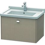 Duravit Waschtischunterbau BRIOSO Griff chrom 452x670x469mm leinen