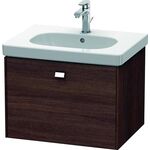 Duravit Waschtischunterbau BRIOSO Gri chrom 452x620x469mm kastanie dunkel