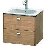Duravit Waschtischunterbau BRIOSO Griffe chr 553x620x479mm europ. eiche