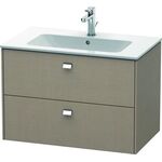 Duravit Waschtischunterbau BRIOSO Griffe chrom 553x820x479mm leinen