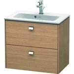Duravit WT-Unterbau BRIOSO COMPACT Griffe chr 553x620x389mm europ. eiche