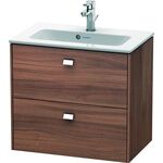 Duravit WT-Unterbau BRIOSO COMPACT Griffe chr 553x620x389mm nussbaum natur