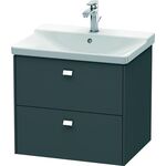 Duravit Waschtischunterbau BRIOSO Griffe chrom 561x620x479mm graphit matt