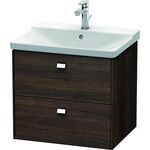 Duravit Waschtischunterbau BRIOSO Griffe chr 561x620x479mm kastanie dunkel