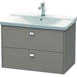 Duravit Waschtischunterbau BRIOSO Griffe chrom 561x820x479mm basalt matt