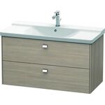 Duravit Waschtischunterbau BRIOSO Griffe chrom 561x1020x479mm pine silver