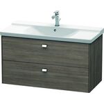 Duravit Waschtischunterbau BRIOSO Griffe chrom 561x1020x479mm pine terra