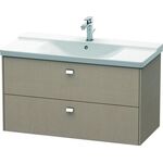 Duravit Waschtischunterbau BRIOSO Griffe chrom 561x1020x479mm leinen