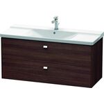 Duravit Waschtischunterbau BRIOSO Griffe chr 561x1220x479mm Kast. dunkel