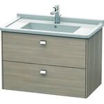 Duravit Waschtischunterbau BRIOSO Griffe chrom 563x820x469mm pine silver