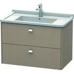 Duravit Waschtischunterbau BRIOSO Griffe chrom 563x820x469mm leinen