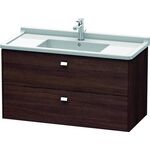 Duravit Waschtischunterbau BRIOSO Griffe chr 563x1020x469mm Kast. dunkel