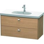 Duravit Waschtischunterbau BRIOSO Griffe chr 563x1020x469mm europ. eiche