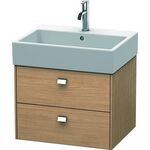 Duravit Waschtischunterbau BRIOSO Griffe chr 442x584x459mm europ. eiche