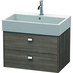 Duravit Waschtischunterbau BRIOSO Griffe chrom 442x684x459mm pine terra
