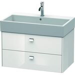 Duravit Waschtischunterbau BRIOSO Griffe chr 442x784x459mm weiß hochglanz