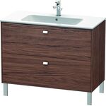 Duravit Waschtischunterbau BRIOSO Griffe chr 683x1020x479mm NB dunkel