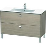 Duravit Waschtischunterbau BRIOSO Griffe chrom 683x1220x479mm pine silver