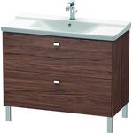 Duravit Waschtischunterbau BRIOSO Griffe chr 691x1020x479mm NB dunkel