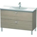 Duravit Waschtischunterbau BRIOSO Griffe chrom 691x1220x479mm pine silver