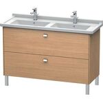 Duravit WT-Unterbau BRIOSO COMPACT Griffe chr 693x1020x469mm betongrau matt