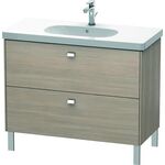 Duravit Waschtischunterbau BRIOSO Griffe chrom 693x1020x469mm pine silver