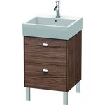 Duravit Waschtischunterbau BRIOSO Griffe chr 570x484x459mm nussbaum dunkel