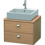Duravit Konsolenunterschrank BRIOSO Griffe chr 442x620x480mm europ. eiche