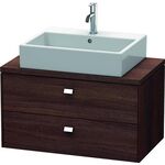 Duravit Konsolenunterschrank BRIOSO Griffe chr 442x820x480mm kastanie dunkel