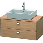 Duravit Konsolenunterschrank BRIOSO Griffe chr 442x920x480mm europ. eiche