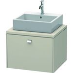 Duravit Konsolenunterschrank BRIOSO Griff chrom 442x620x550mm taupe matt