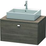 Duravit Konsolenunterschrank BRIOSO Griff chrom 442x820x550mm pine terra