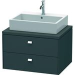 Duravit Konsolenunterschrank BRIOSO Griffe chrom 442x720x550mm graphit matt