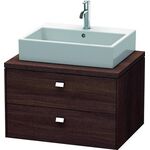 Duravit Konsolenunterschrank BRIOSO Griffe chr 442x720x550mm kastanie dunkel