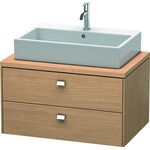 Duravit Konsolenunterschrank BRIOSO Griffe chr 442x820x550mm europ. eiche
